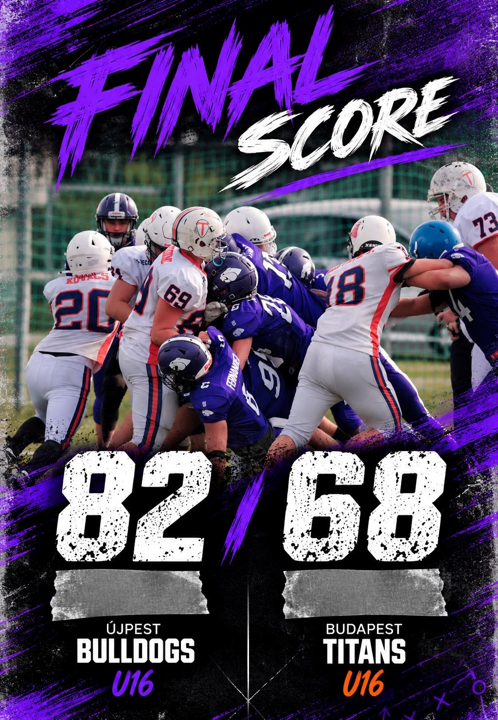 ÚJPEST BULLDOGS 82–68 BUDAPEST TITANS